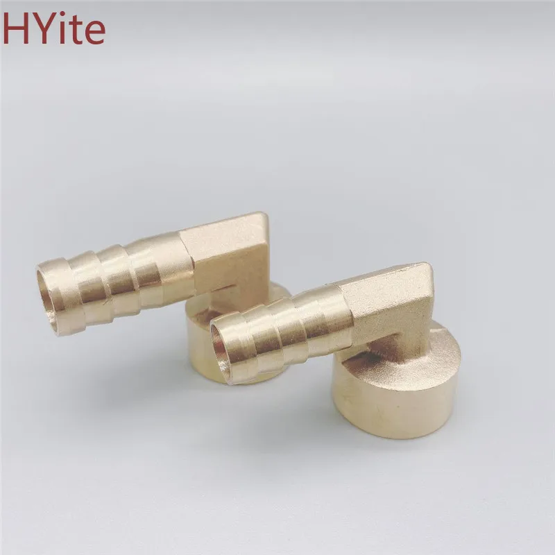 

Elbow Brass Barbed Fitting 8~16mm Hose Barb x 1/4" 3/8" 1/2" Female Thread Coupler Connector Adapter For Fuel Gas Water Copper