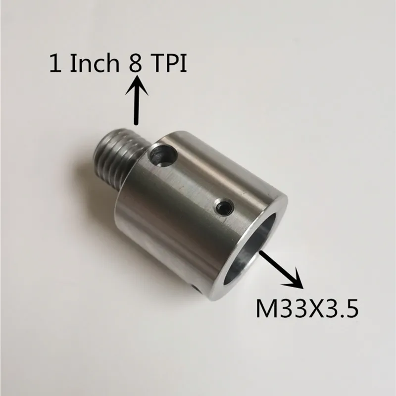 Adapter for Wood Lathe Chuck M33X3.5/ 1 Inch 8 TPI/  Threaded Woodworking Turning Chuck Accessories Insert