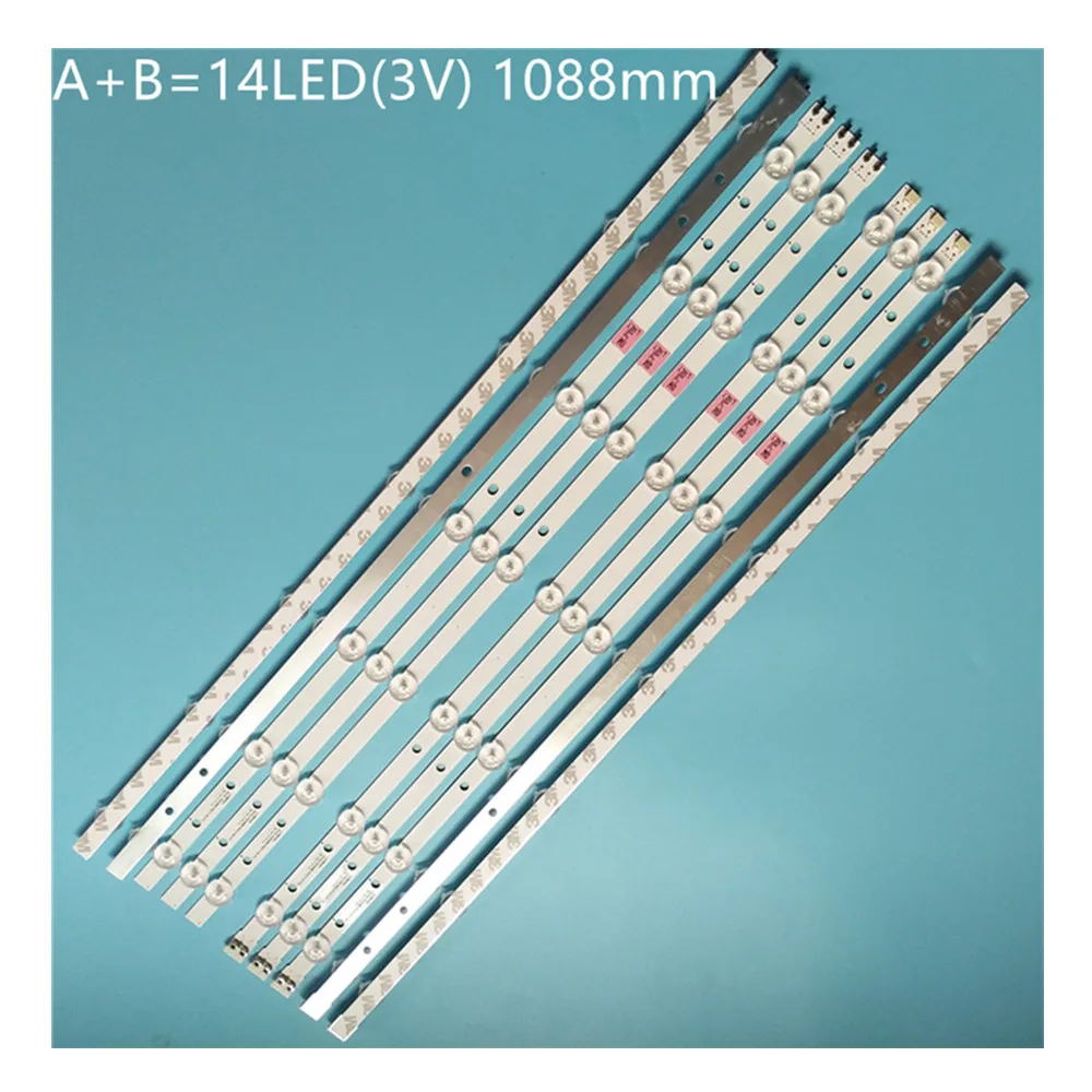 

New kit 50 PCS D3GE-550SMA-R1 D3GE-550SMB-R0 BN96-28772A BN96-28773A LED backlight strip for samsung TV UN55H6203 UN55J6200