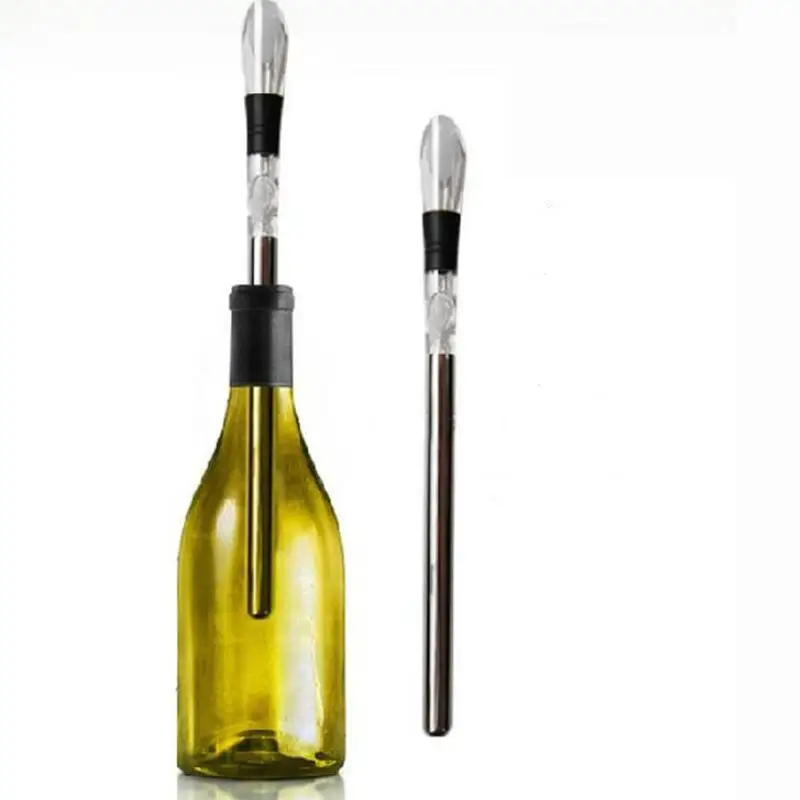 

Wine chillers stick Stainless Steel Bottle Coolers Chill Wine Chill cool Stick Rod with Wine Pourer LX8789