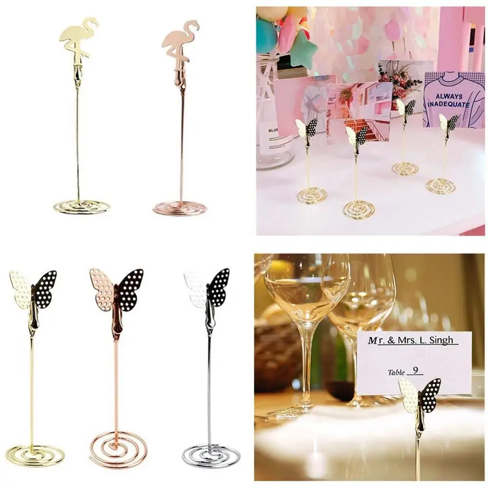 Different Shape Place Card Holder Memo Holder Clip Photo Holder Table Number Holde