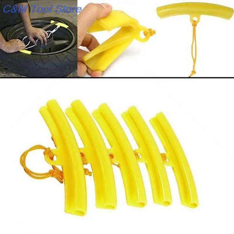 5PCS/set Tyre Wheel Changing Edge Savers Tool Yellow Car Tire Changer Guard Rim Protector