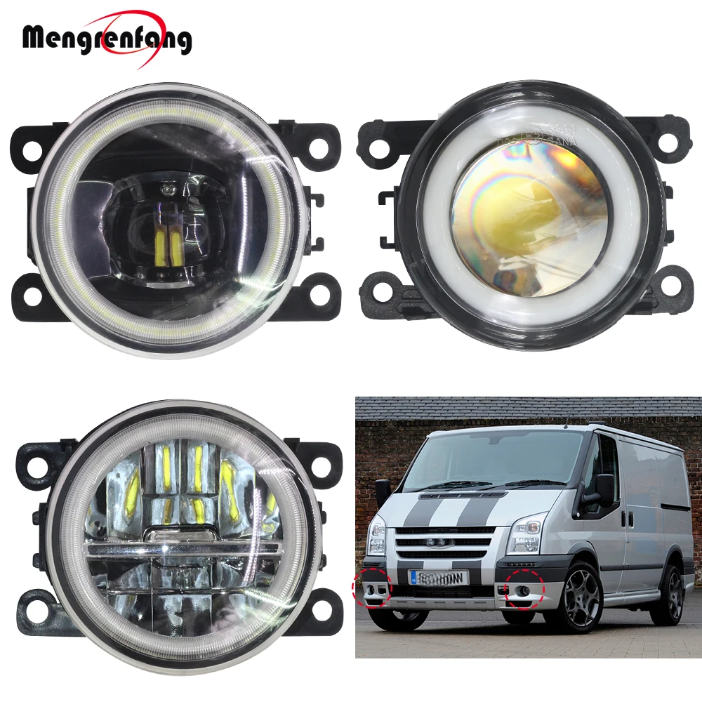 

2 X Car Fog Light LED Halo Ring Angel Eye Daytime Running Light DRL 12V High Bright For Ford Transit Tourneo