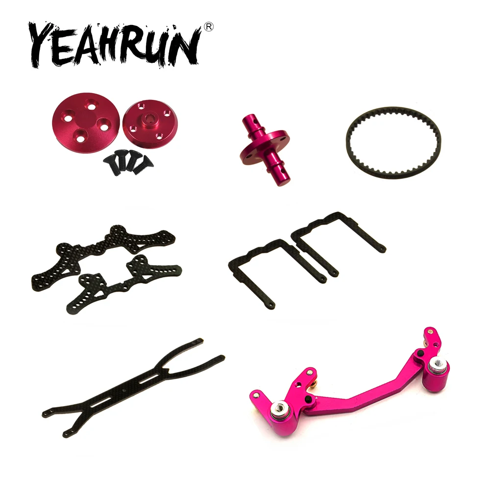 YEAHRUN Metal Ball Ends Belt Pack 46mm Drive Shaft CVD Front Rear Suspension Arms for SAKURA D3 1/10 CS Drifting Racing Car Part