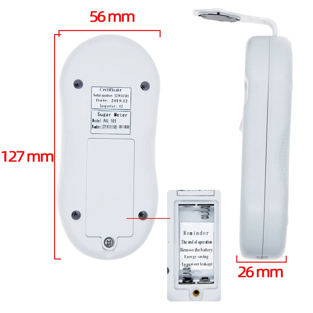 0-53% Digital Brix rifrattometro succo miele Test Meter fluido Brix rifrattometro succo contenuto di zucchero strumento di misurazione 40% di sconto