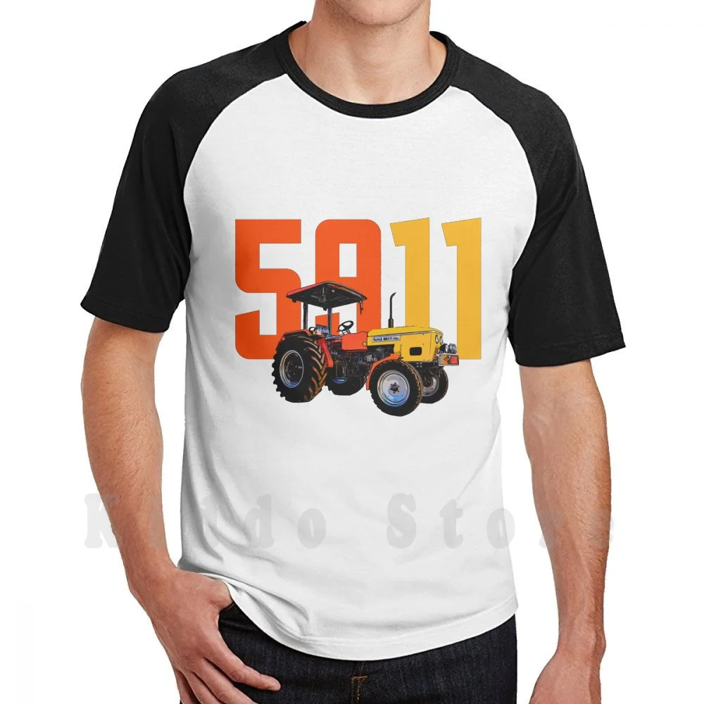 Tractor T Shirt Men Cotton Cotton S-6xl Punjabi Punjab Jatt Jatti Sikh Indian India Usa Australia Canada Farmer Farming Hmt Desi