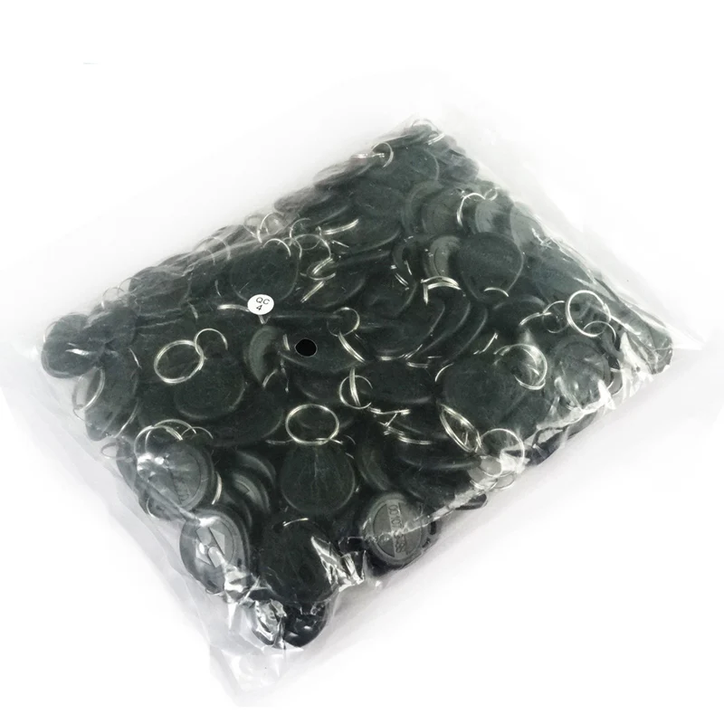KinJoin 100Pcs/lot 125khz RFID EM4100 TK4100 Key Fobs Token Tags Keyfobs Keychain ID Card Read Only Access Control RFID Card