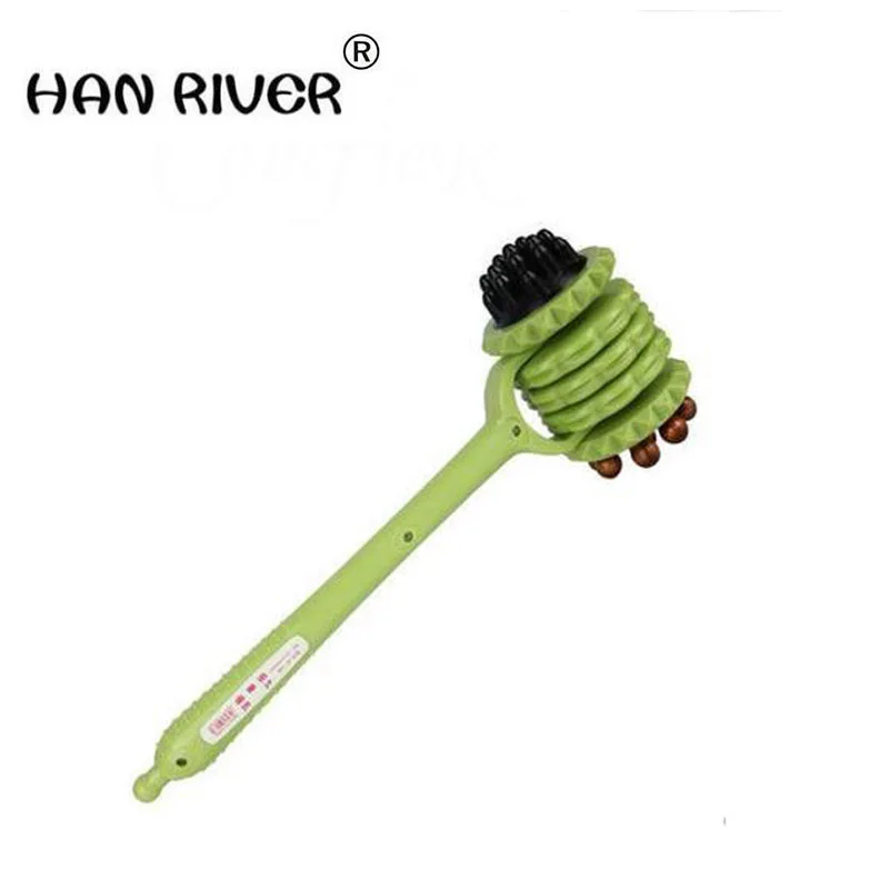 

HANRIVER Wood neck massager fitness regimen for health back rubs flap tapping hammer meridian massage stick stick