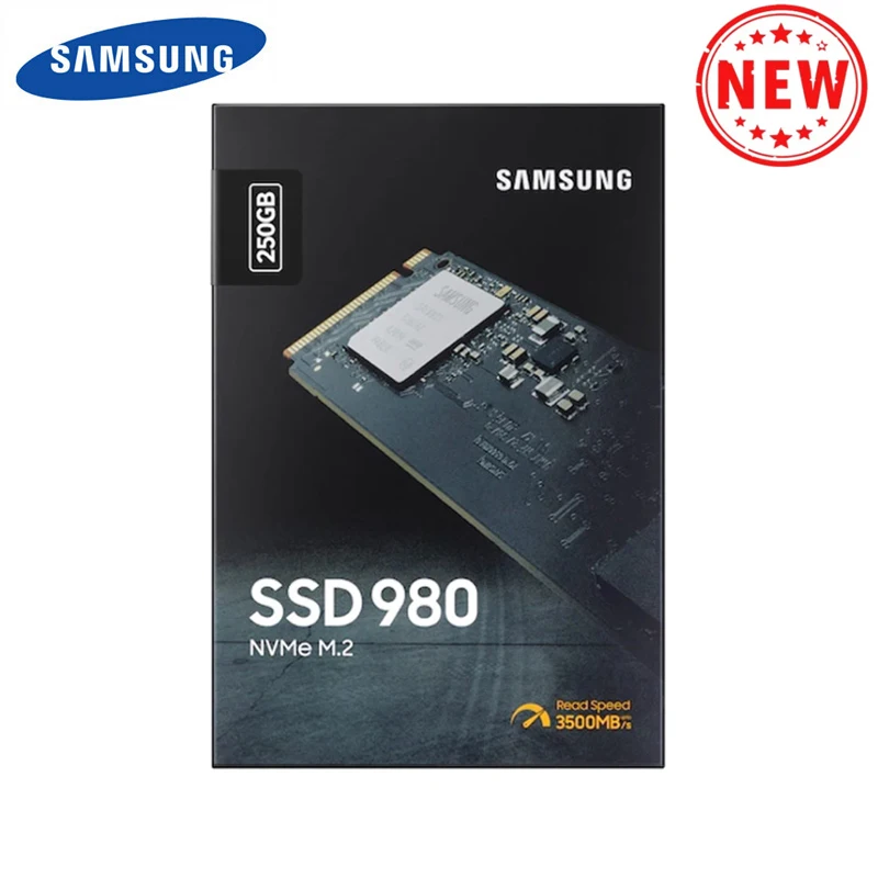 Внутренний твердотельный накопитель SAMSUNG 980, SSD NVMe M.2 250 ГБ 500 Гб ТБ, жесткий диск TLC PCIe Gen 3,0x4, NVMe 1,4 для настольных ПК