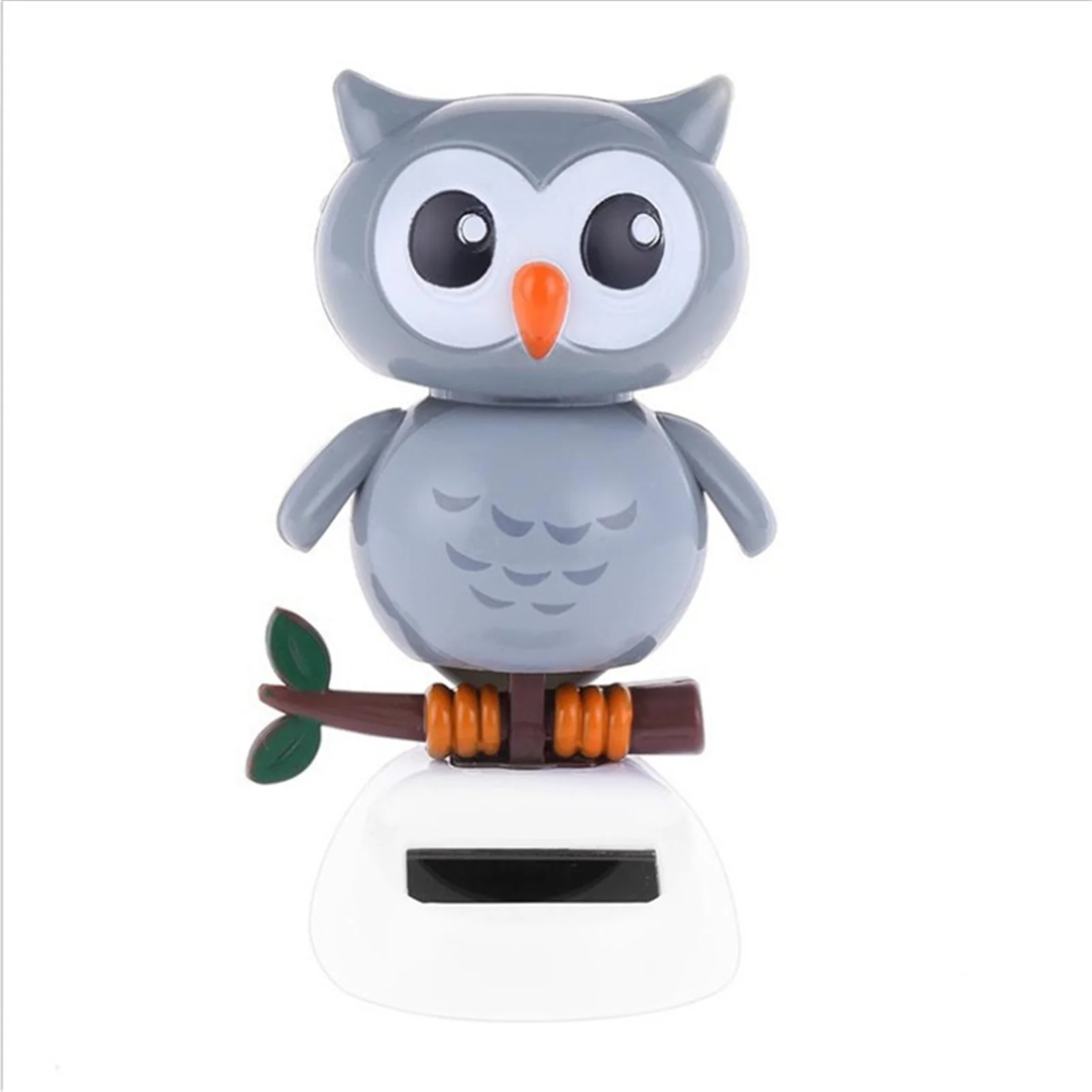 Adorable Solar Powered Swinging Toy Cute Owl Style Dancing Ornament Car Office Desk Decor Dancing Animal Birthday Gift PR Sale