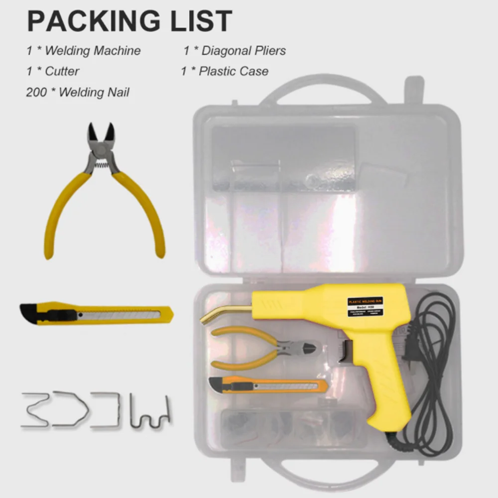 Saldatore di plastica strumenti da Garage cucitrici a caldo graffatrice in PVC pratico riparazione macchina riparazione paraurti auto