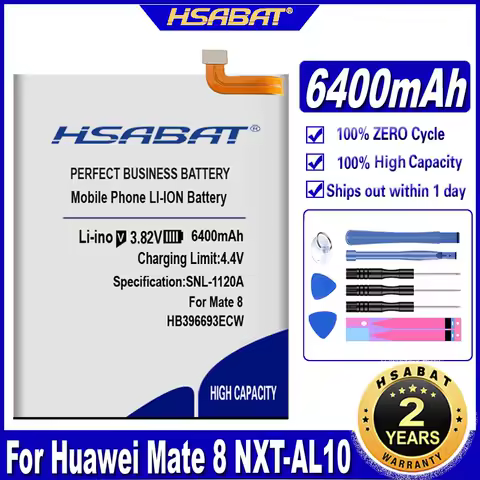 6400mAh HB396693ECW Battery for Huawei Mate 8 / Mate8 NXT-AL10 NXT-TL00 NXT-CL00 NXT-DL00 mate8 NXT-L09 NXT-L29