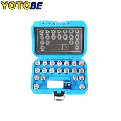 21pcs Wheel Lock Key Removal Kit for BMW Wheel Anti-Theft Lock Lug Nuts Screw Remover Socket Tool Set