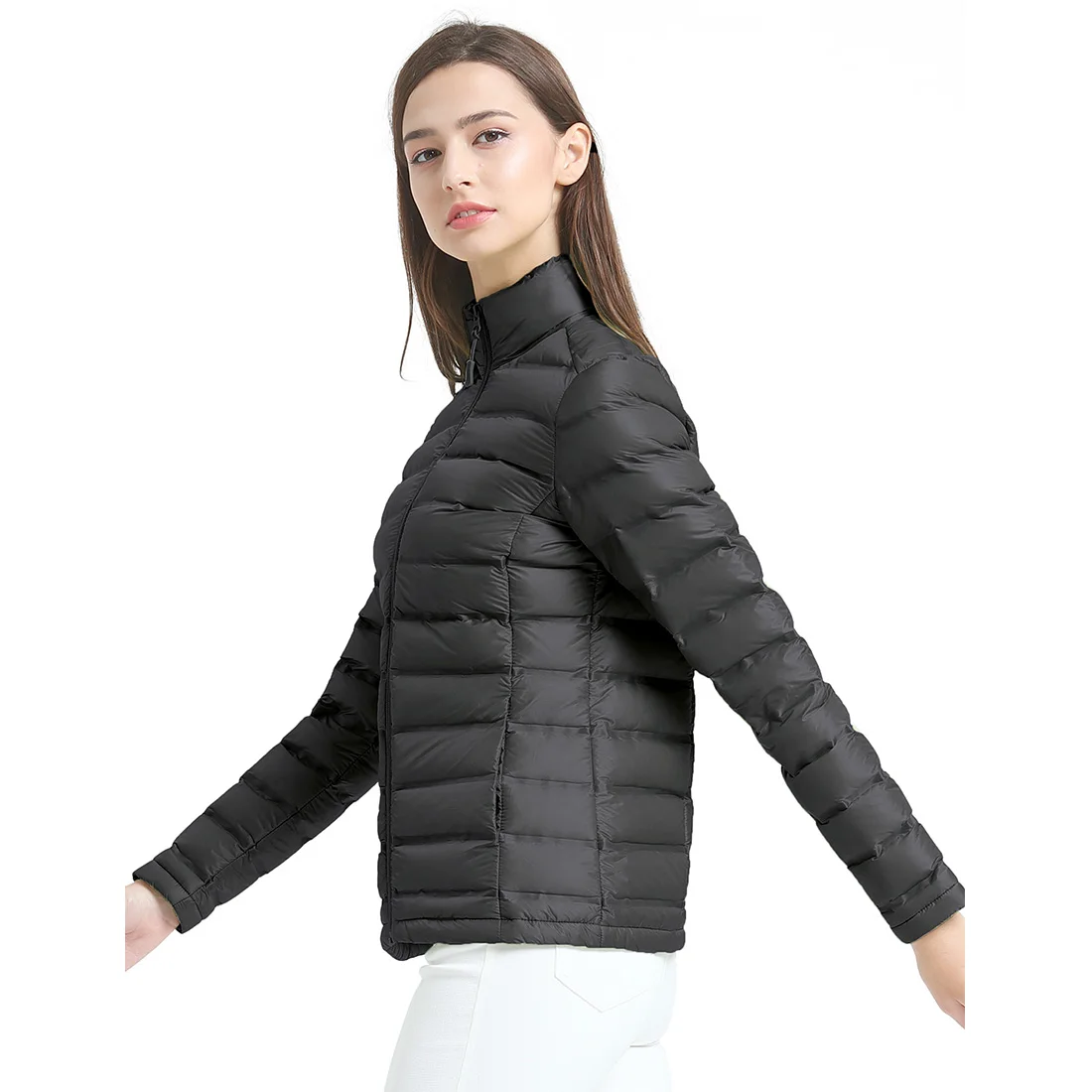 Frauen Winter Neue Unten Parkas Lesmart 90% Weiße Ente Unten Jacke Weibliche Dünne Kurze Unten Puffer Mantel Mode Warme mit kapuze