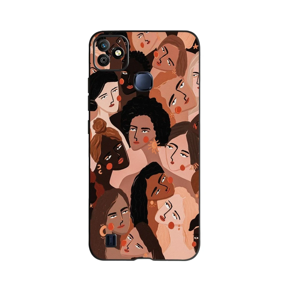 حافظة سوداء ناعمة لهاتف انفينيكس سمارت HD 2021 حافظة ظهر لافندر اللوحة Phoen المصد الواقي انفينيكس سمارت HD X612 كابا #6