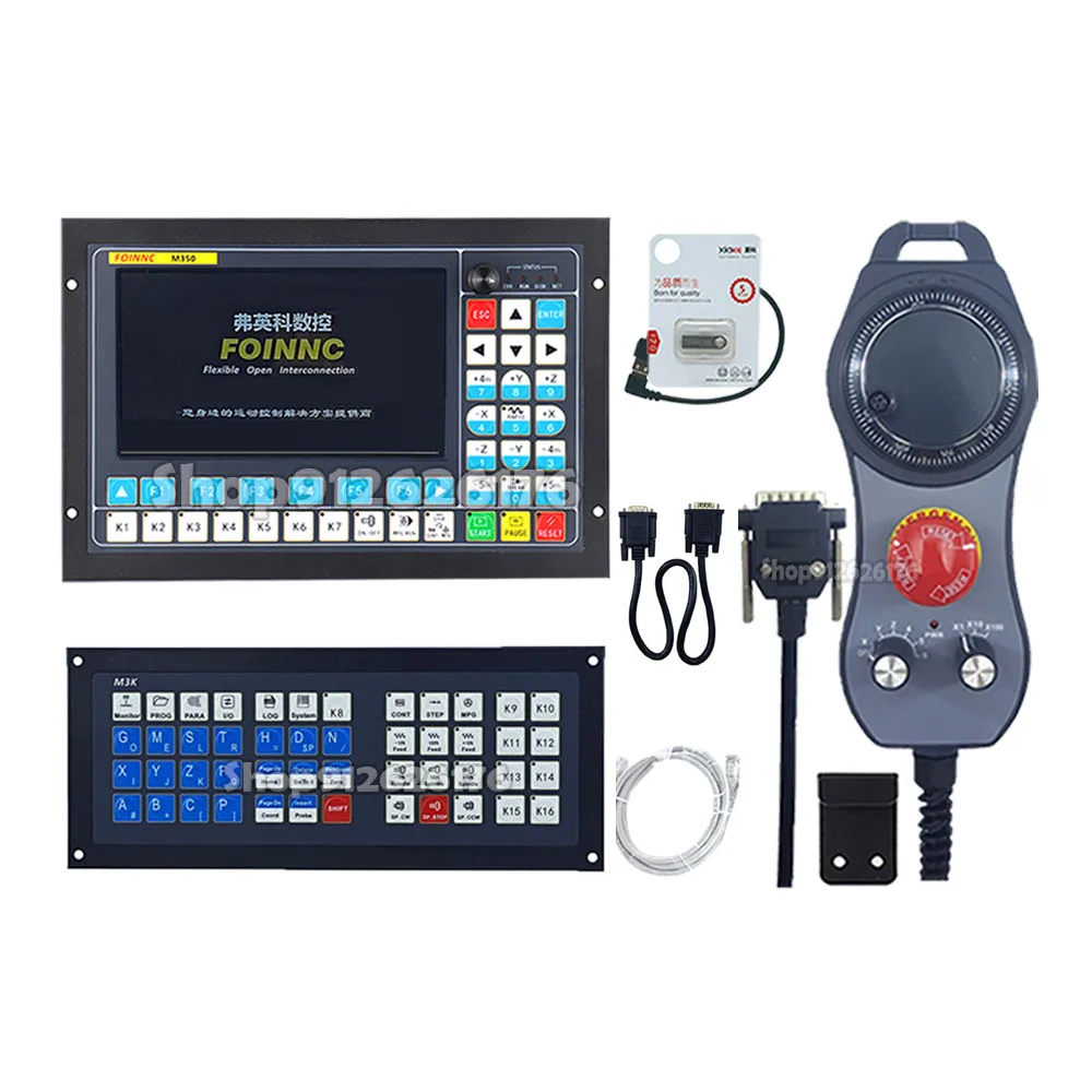 

New Update 3 4 5 Axis Cnc Controller M350 Motion Control System Supports Automatic Tool Change Atc Extended Keyboard + Mpg