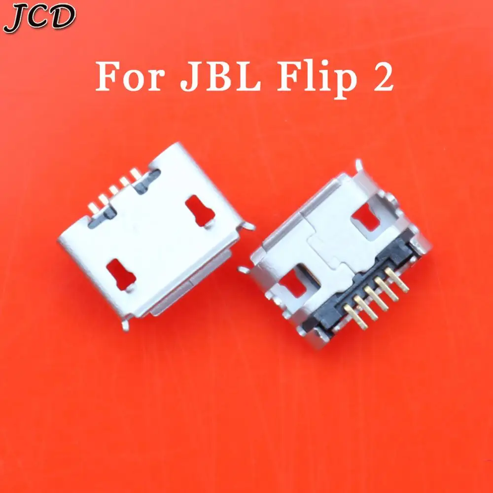 JCD 2PCS for JBL Charge Flip 3 2 Pulse 2 Bluetooth Speaker female 5 pin 5pin Micro USB Jack Charging Port socket Connector