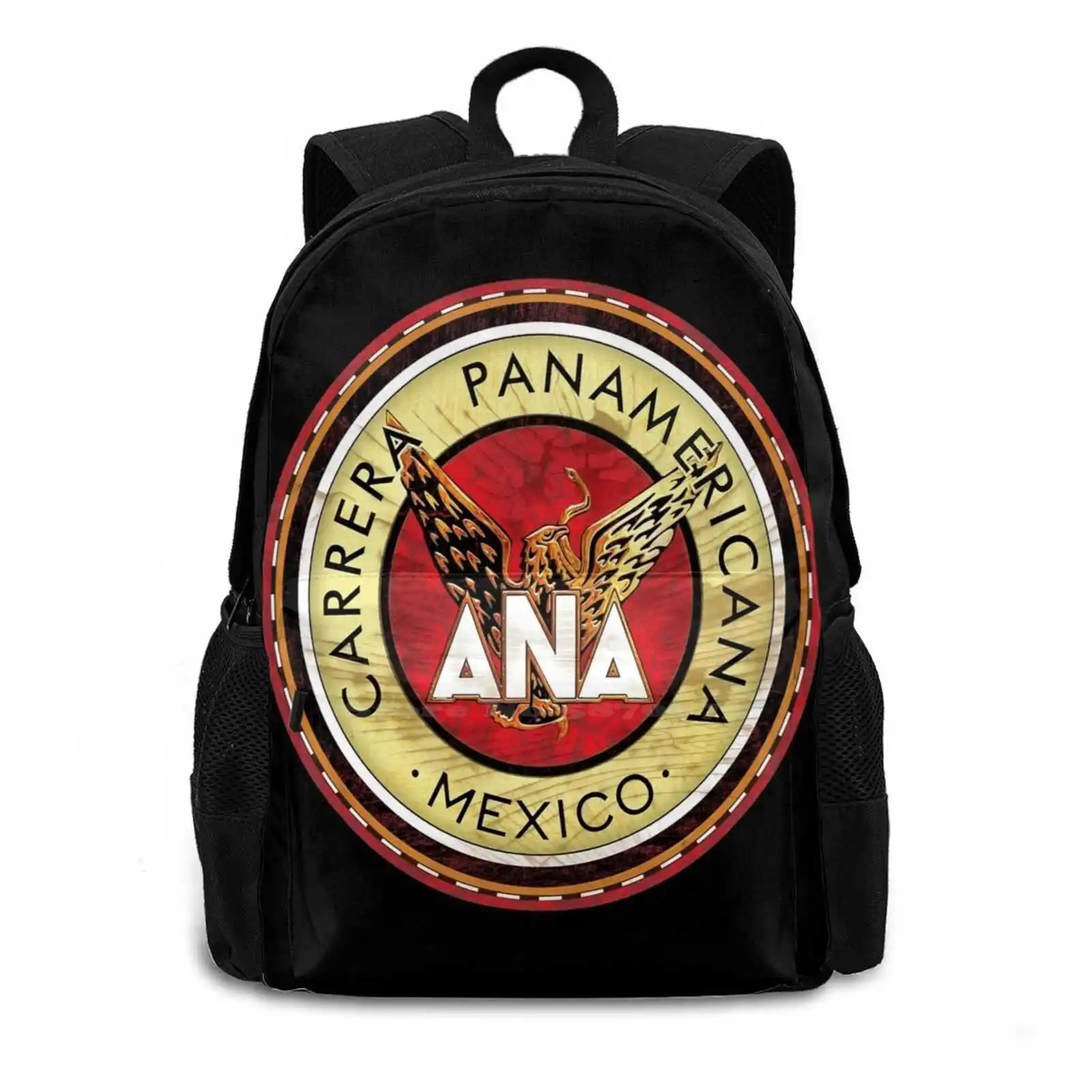 Panamericana Vintage Race Mexico Fashion Travel Laptop School Backpack Bag Panamericana Vintage Race Mexico Rally Racing