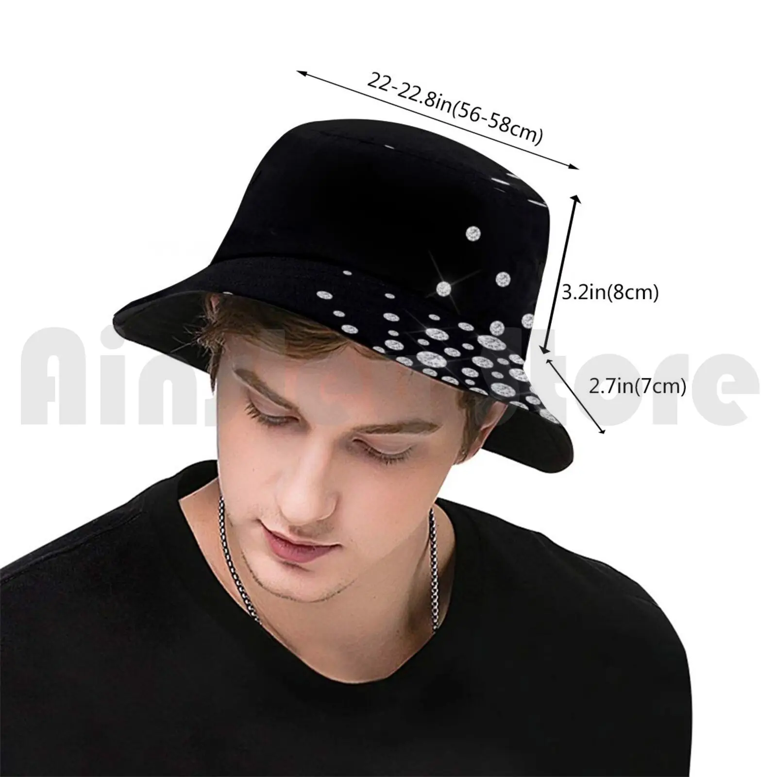 Diamond Corner Sun Hat Foldable UV Protection Diamonds Sparkle Stars Night Sky Stars In The Sky Diamonds Are