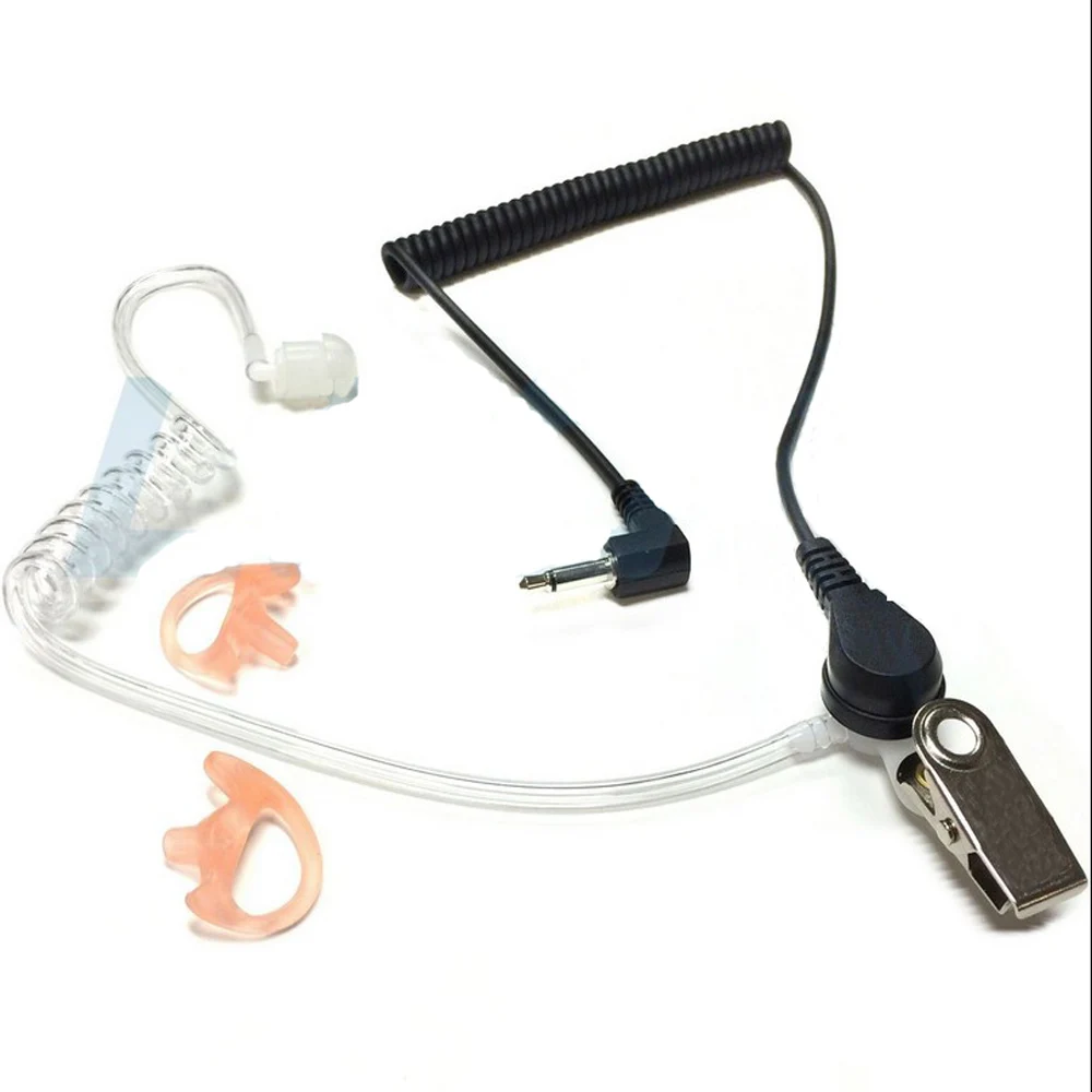 

3.5mm Jack Receive Listen Only Acoustic Tube Earpiece+Earmold Earbud For KENWOOD KMC-41M KMC-42WM Speaker Mic Microphone