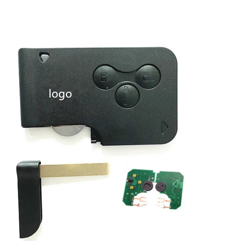 key 3 Button Remote Key with pcf7926 PCF7947 Chip with Logo for megane 2 Megane II Key