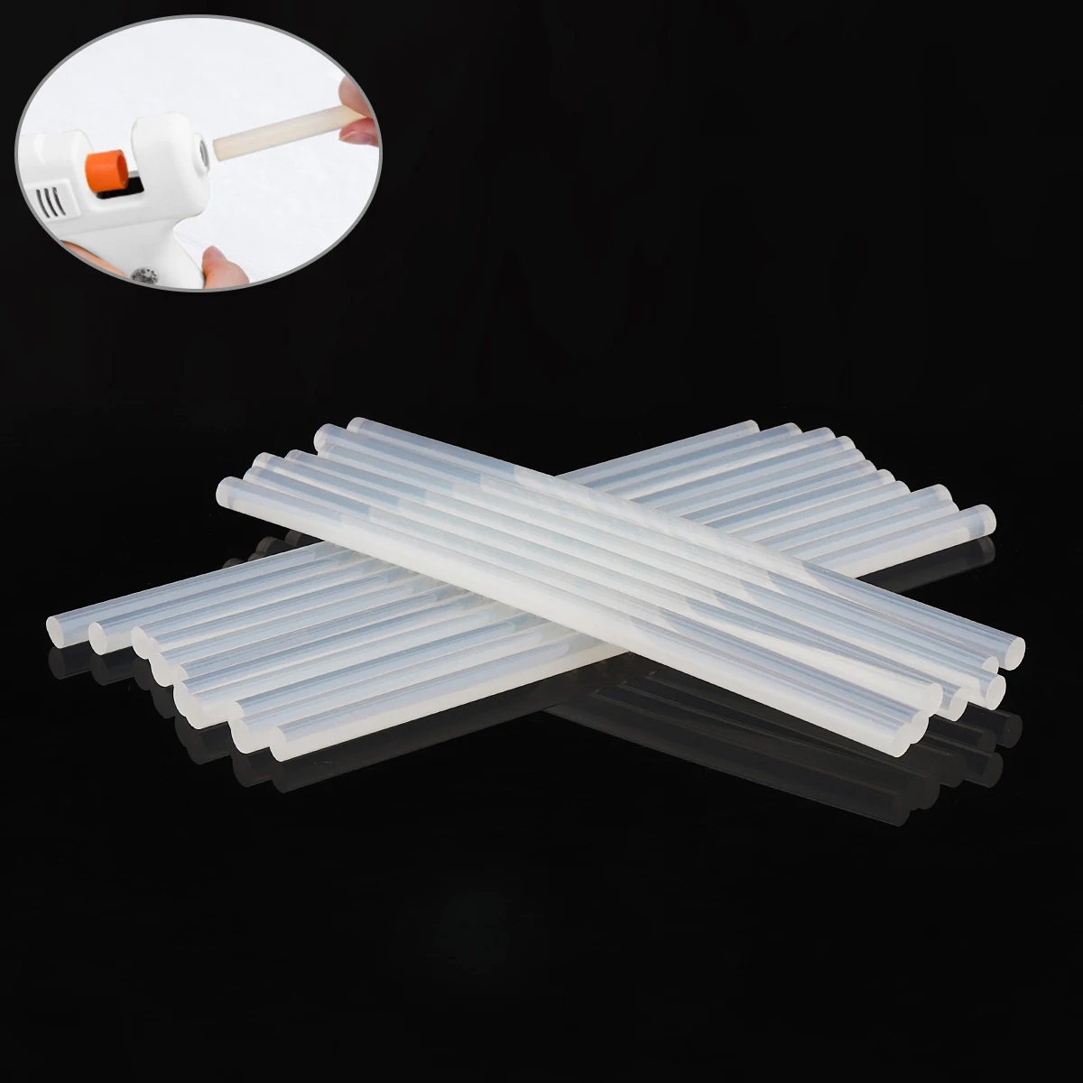 10-100pcs Transparent Hot Melt Glue Stick 7mm / 11mm Strong Visco Home DIY Tools for Electric Glue Gun Craft Album Repair