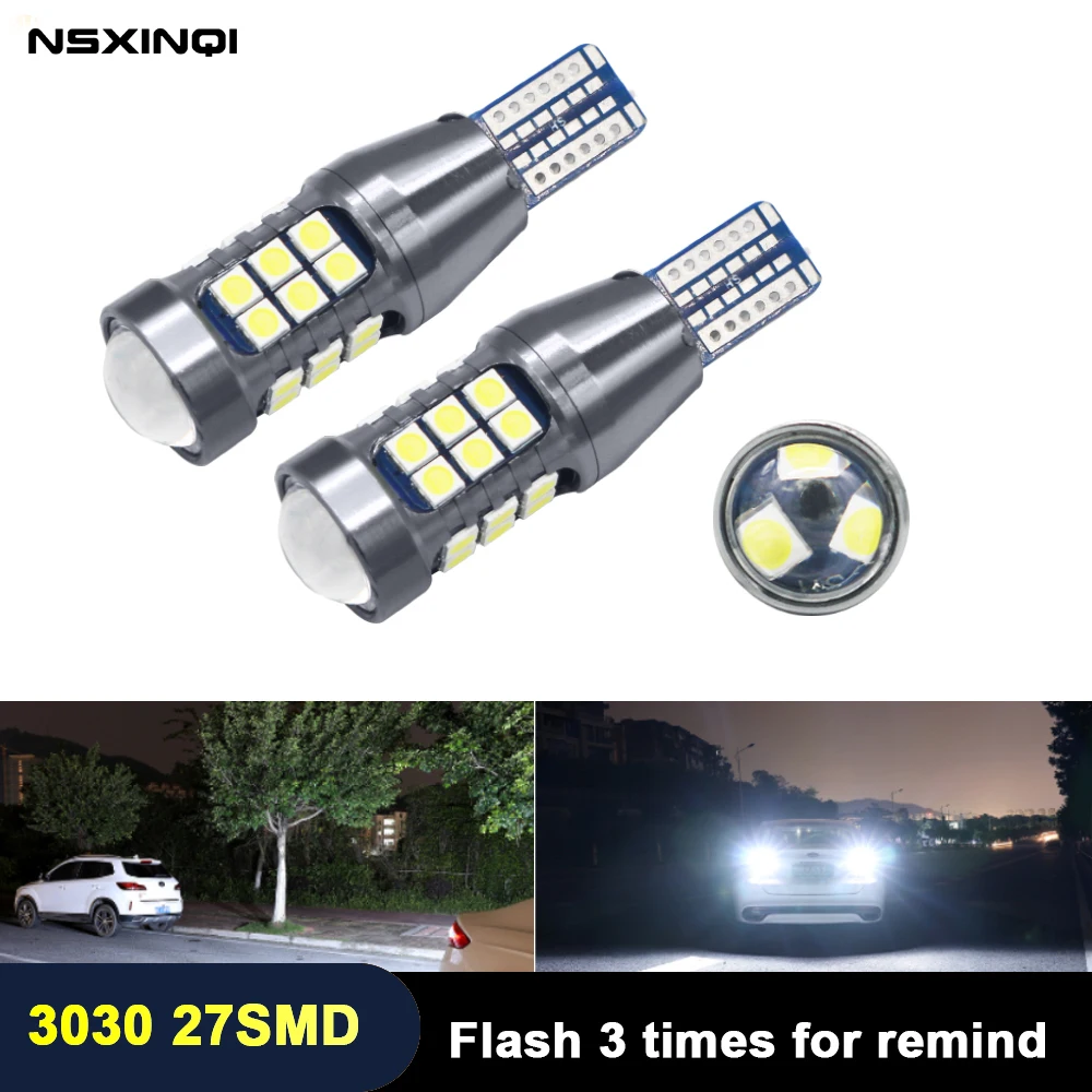 T15 Signal Lamp W16W LED 3030 27SMD Canbus Auto Backup Reserve Lights Tail bulb car motorcycle