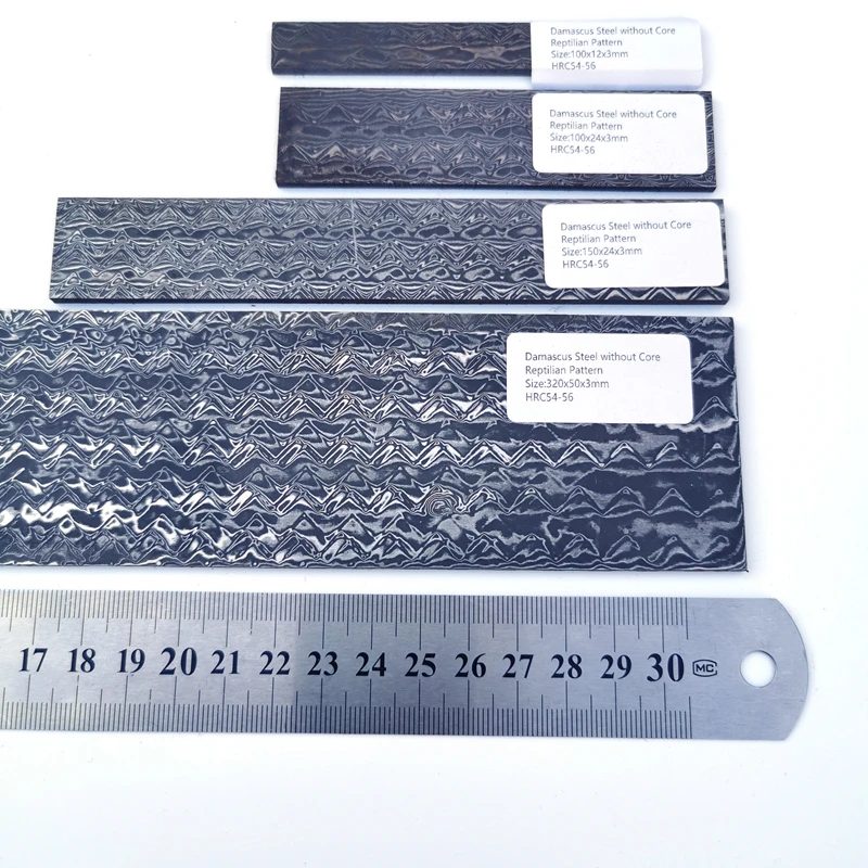 1piece damascus steel blank 120 layers knife blade steel  knife making steel  bar DIY knife blank