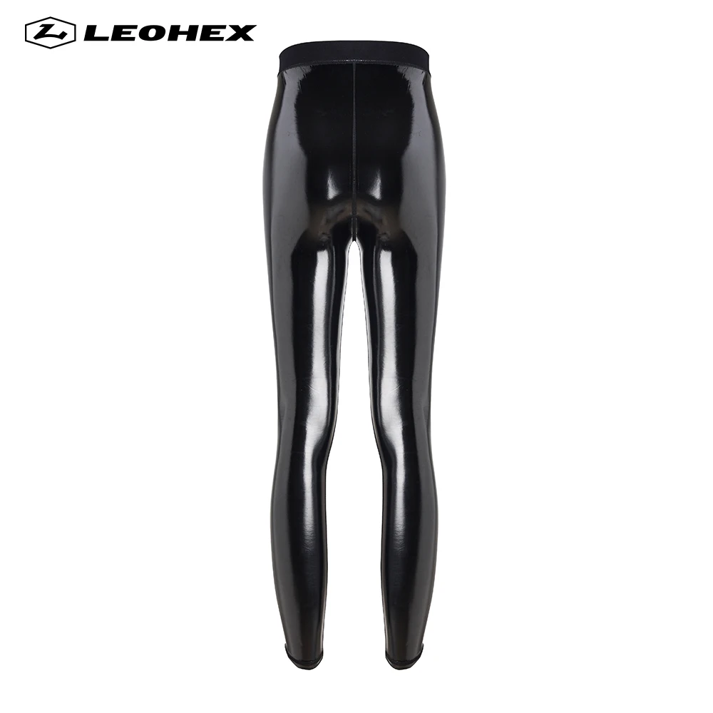 LEOHEX-Women's PU Leather Pants, High Elastic Waist Leggings, Not Crack Slim Mirror Trousers, Fashion