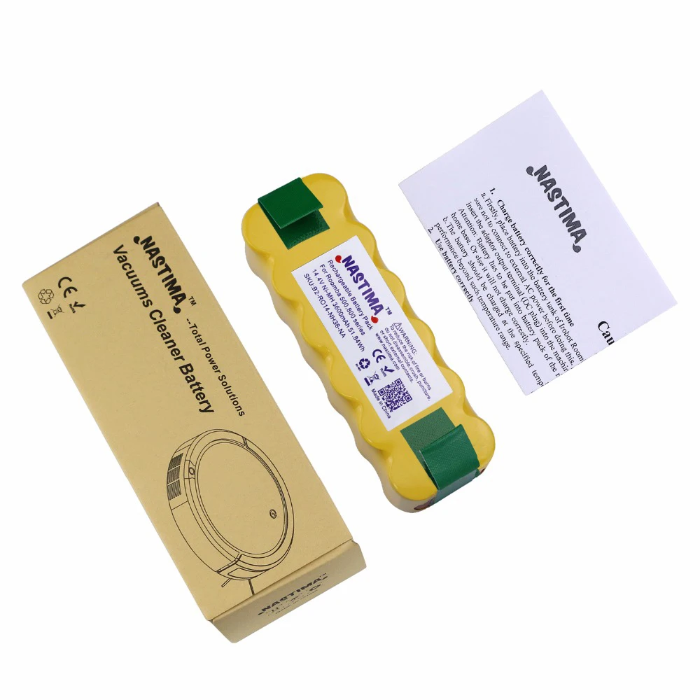 Imagem -06 - Bateria de Substituição para Irobot Roomba 14.4v 3600mah Ni-mh 500 550 560 595 600 620 650 660 700 760 770 780 800 860 870 880