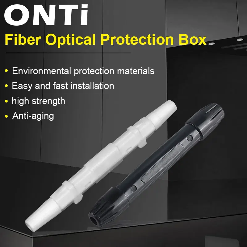 ONTi Drop Cable Protection Box Optical Fiber Protection Box Small Round Tube Heat Shrink Tubing to Protect Fiber Splice Tray