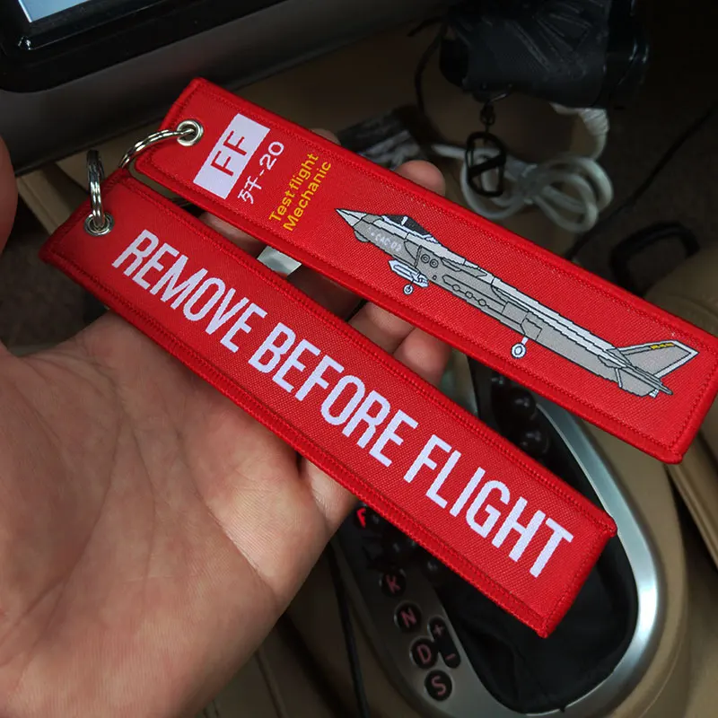 Tactical Patch Buckle J20 Remove Before Flight Remove Before Flight Keychain J16 Woven Label Flying Streamer