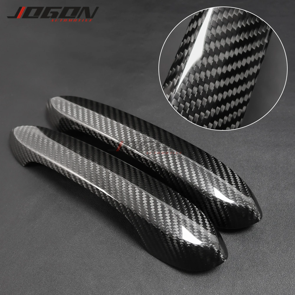 Carbon Fiber Door Handle Cover Trim For Toyota GR Supra TRD A90 MK5 2019 2020 2021 Car Side Body Door Handle Car Accessories