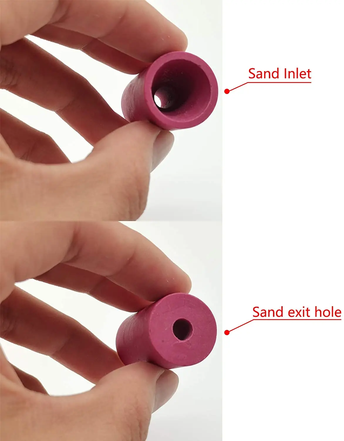 HOLDWIN 10 Chiếc Trụ Gốm Phun Vòi Phun Cho Phun Cát Tủ Thay Thế Đầu Phun Gốm Vòi Phun Cho Nổ Mìn