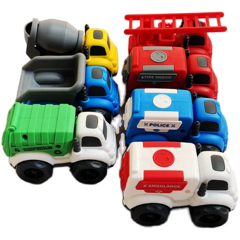 Children's Toy Inertia Car Engineering Vehicle Mixer Truck Dumptruck Fire Truck Ambulance Boy Gift