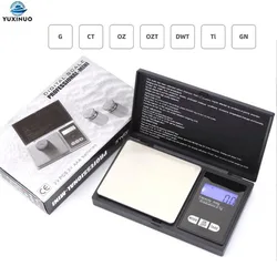 Precise LCD Pocket Electronic Digital Scale 100g/200g/300g/500g/1000g x 0.01g /0.1g for Kitchen Jewelry Drug Gram Weight Balance