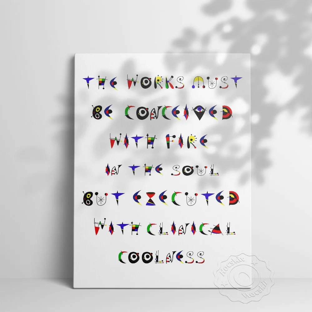 Motivational Quote Poster, Color Individuality Typeface Wall Art, Positive Text Wall Painting, Minimalist Letter Wall Stickers