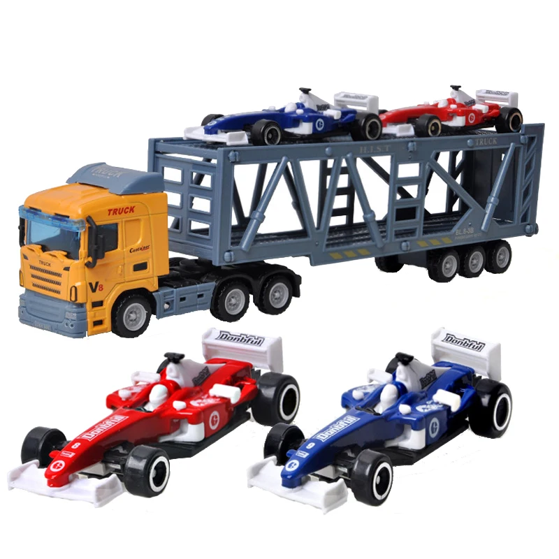 

Children Racing Car Toy Truck Inertial Transport Vehicle Toy for Boy Container Truck Model