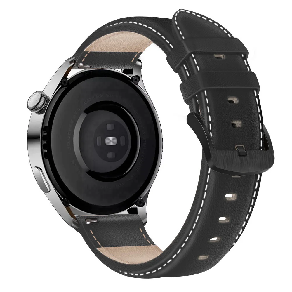 Leather 22MM Watchband For Huawei Watch GT 3 46mm Smart Wriststrap Bracelet For Huawei GT 2 46mm /gt2 pro Honor Magic Strap Belt