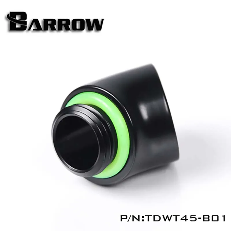 Barrow PC water cooling Reversing Fitting 45 Degree Female to male G1/4 Adapter water cooler heatsink TDWT45-V2