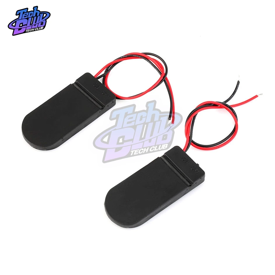 CR2032 Nút Đồng Xu Cell Pin Ổ Cắm Giá Đỡ Có Nắp Đậy Trên Tắt/Mở 3V X2 6V hộp Bảo Quản