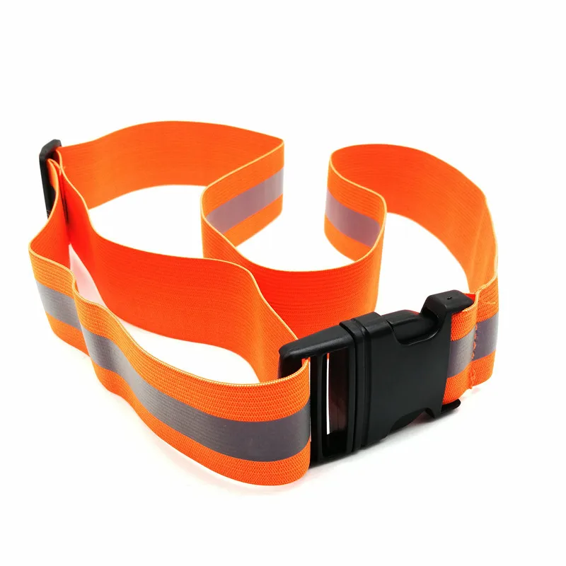 Ceinture de sécurité élastique réglable pour la course, équipement de sécurité nocturne à haute visibilité pour les bras, les poignets, la taille, le rinçage