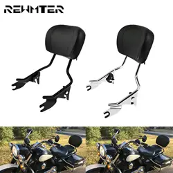 Motorcycle Detachable Sissy Bar Passenger Rear Backrest Pad For Harley Touring Street Glide Road King 09-2021 CVO Electra Glide