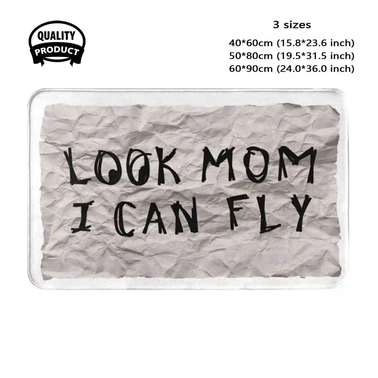 Travis-Look Mom I Can Fly Soft Cushion Home Carpet Door Mat Car Rug Travis Michael Trap Music Look Mom I Can Fly Rodeo