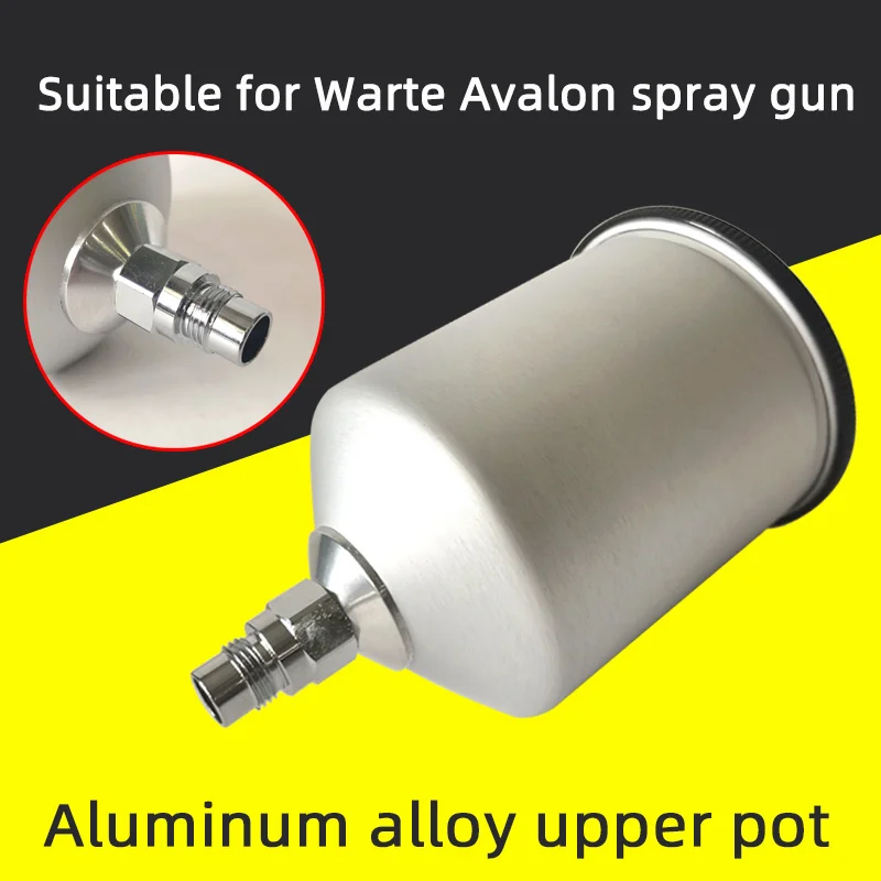 Car Spray Gun Pot Aluminum Alloy Upper Pot Spray Gun Paint Can Accessories For Warte  Spray Paint Pot on The Pot