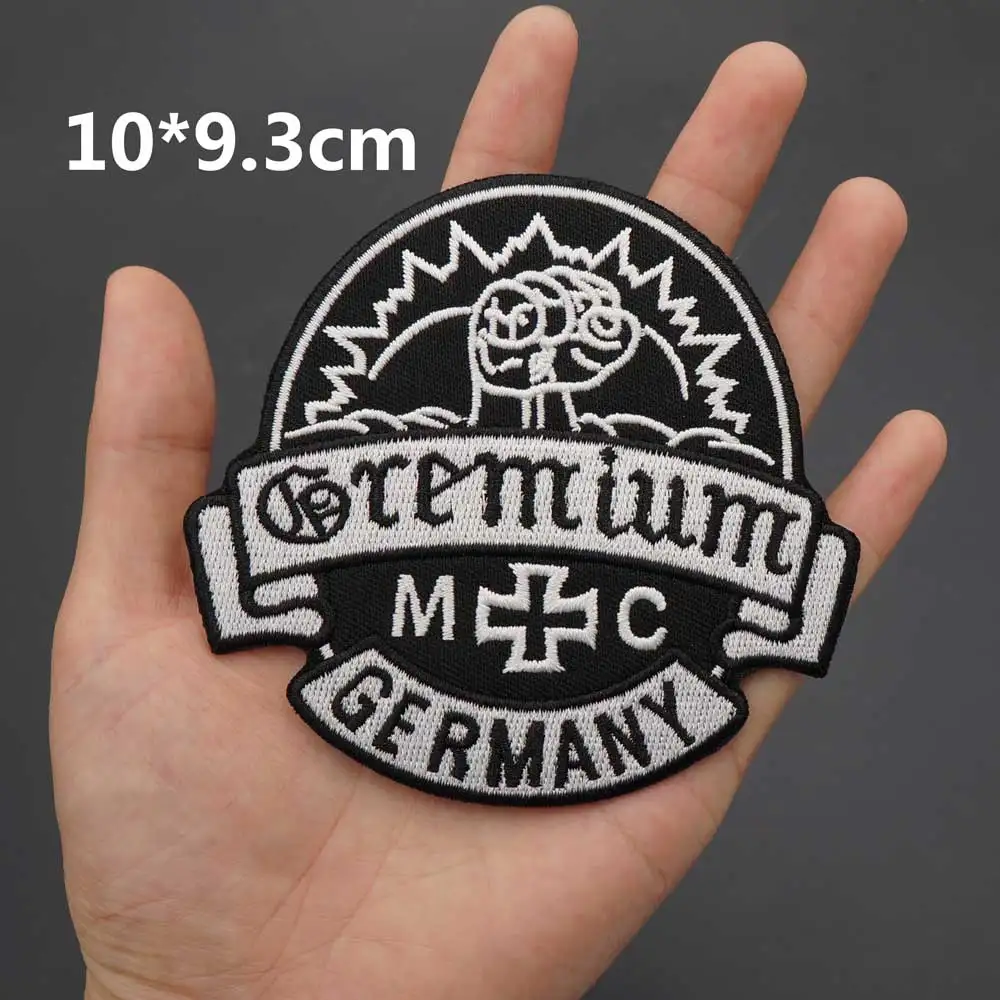 Gremium Germany MC Large Embroidery Motorcycle Biker Patch Clothes Stickers Apparel Accessories Badge