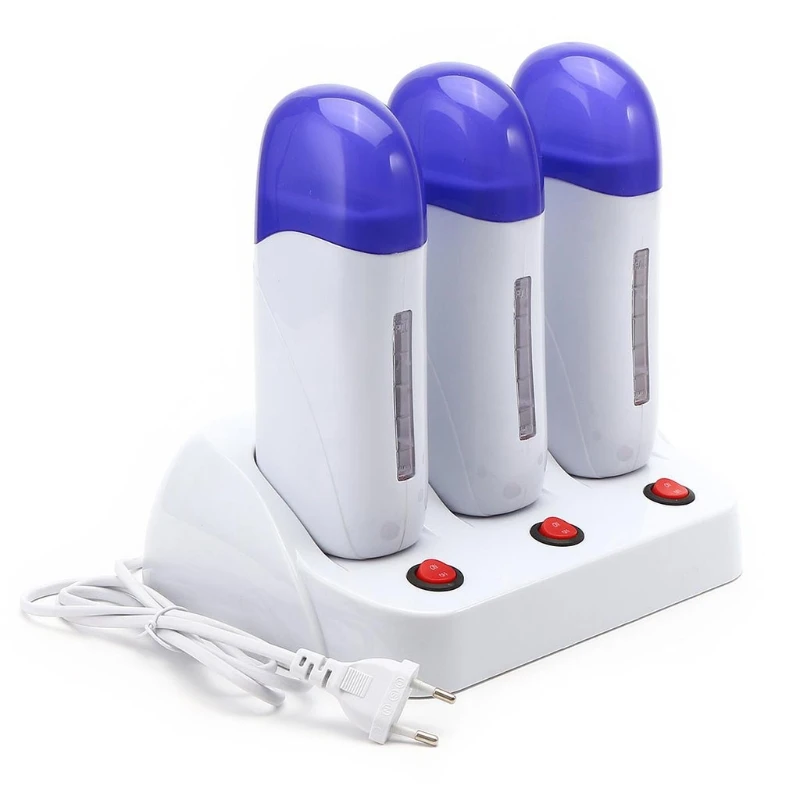 Multifunction Hot Wax Depilatory Roller Body Painless Hair Removal Heater Cartridge Warmer Waxing Epilator Machine