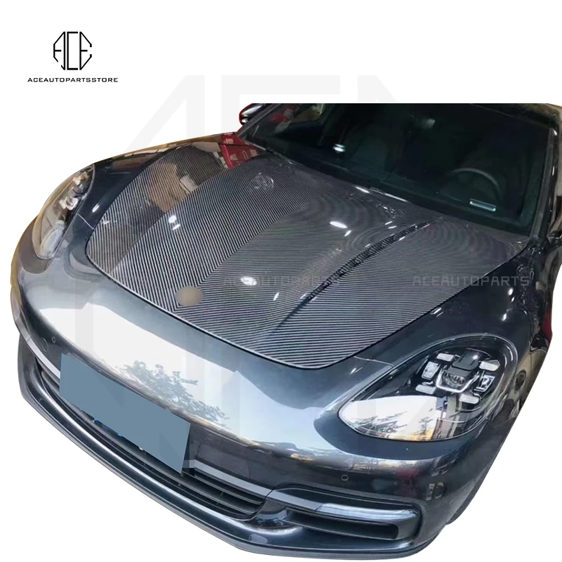 Hot Sale 17+ For Porsche Panamera 971 Carbon Fiber Front Engine Hood Cover Topc style body kit