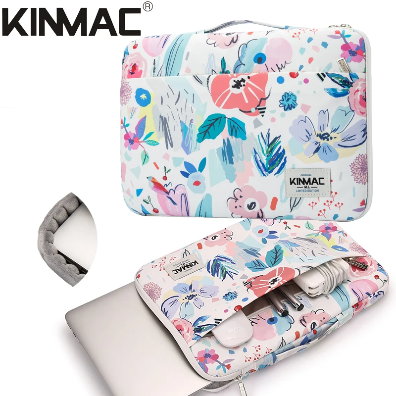 Wodoodporna Kinmac teczka, torba na Laptop torba 12,13,14,15.6 Cal, pani mężczyzna kobiet uchwyt rękaw skrzynka dla Macbook Air Pro M1 PC,DropShip