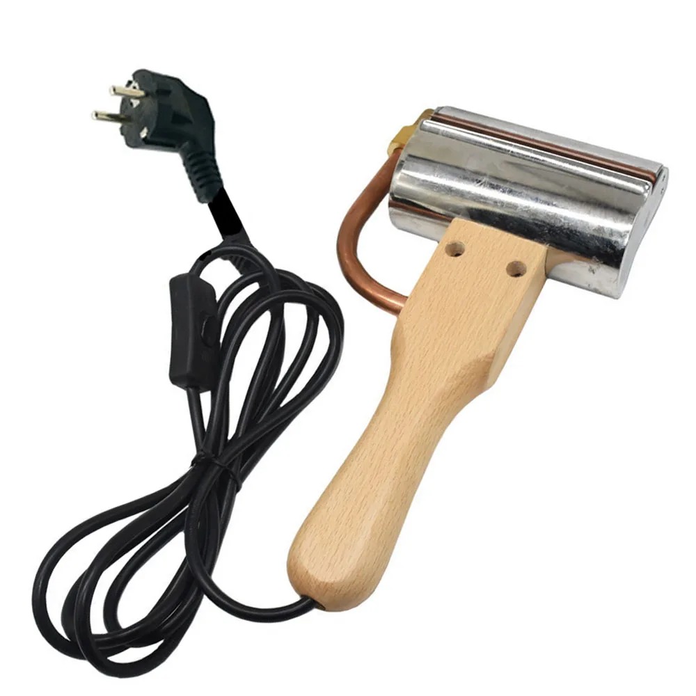 1 Pcs Electric Uncapping Knife Honey Knife Wooden Handle Beekeeping Tools Cutting Honey Beeswax Capping Knife